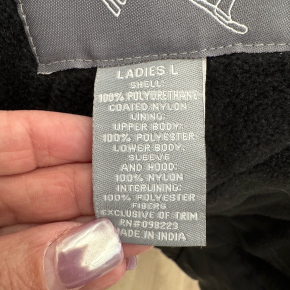 Polar Edge Red Ski Jacket with Hood and Reflective Details - Picture 16 of 16